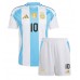 Argentinien Lionel Messi #10 Heimtrikot Copa America 2024 Kurzarm (+ kurze hosen)